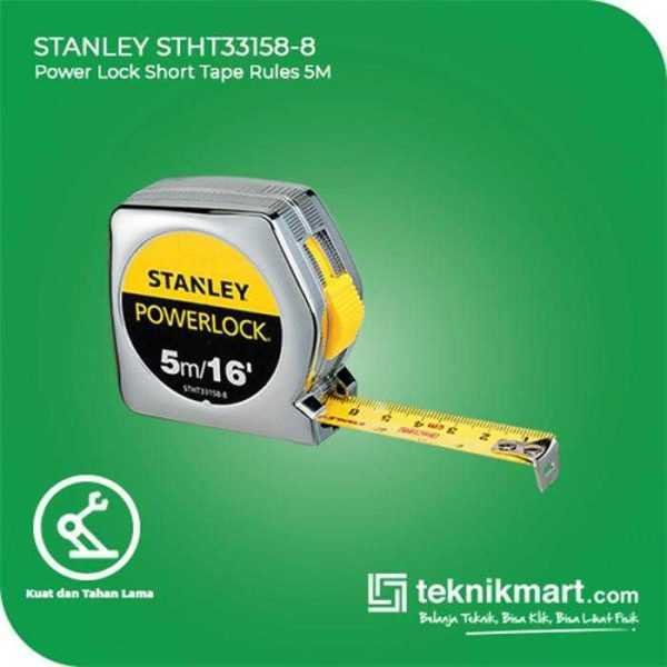 STANLEY STHT33158 POWER LOCK SHORT TAPE RULES 5M/16"X19MM