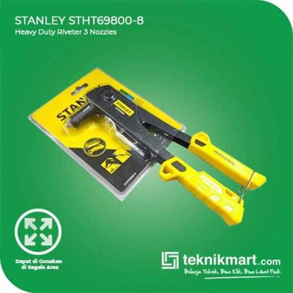 STANLEY STHT69800-8 HEAVY DUTY RIVETER 3 NOZZLES FOR 1/8",5/32",3/16"RIVETS