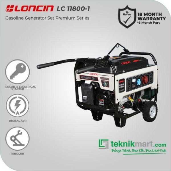 LONCIN LC 11800-1 RECOIL & ELECTRIC STATER GASOLINE GENSET 3 PHASE 9,5KW