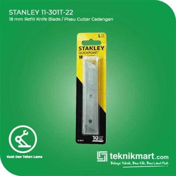 STANLEY 11-301T-22 KNIFE BLADES 18MM (10PCS)