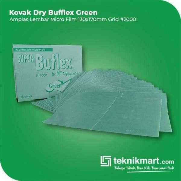 KOVAX DRY BUFFLEX GREEN AMPLAS SHEET KERTAS GRID #2000 130X170MM