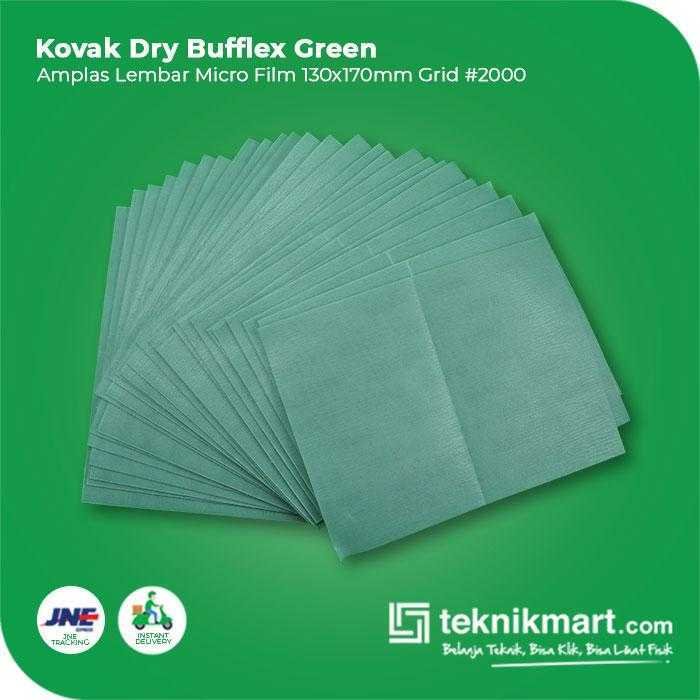 KOVAX DRY BUFFLEX GREEN AMPLAS SHEET KERTAS GRID #2000 130X170MM - Image 3