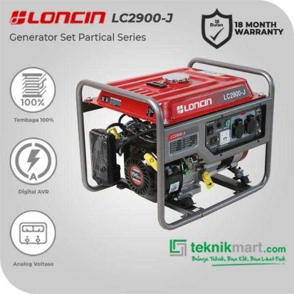 LONCIN LC 2900 J RECOIL GASOLINE GENSET 2KW