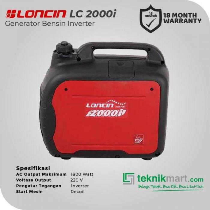 LONCIN LC 2000 I GASOLINE GENSET INVERTER 1,8KW - Image 2