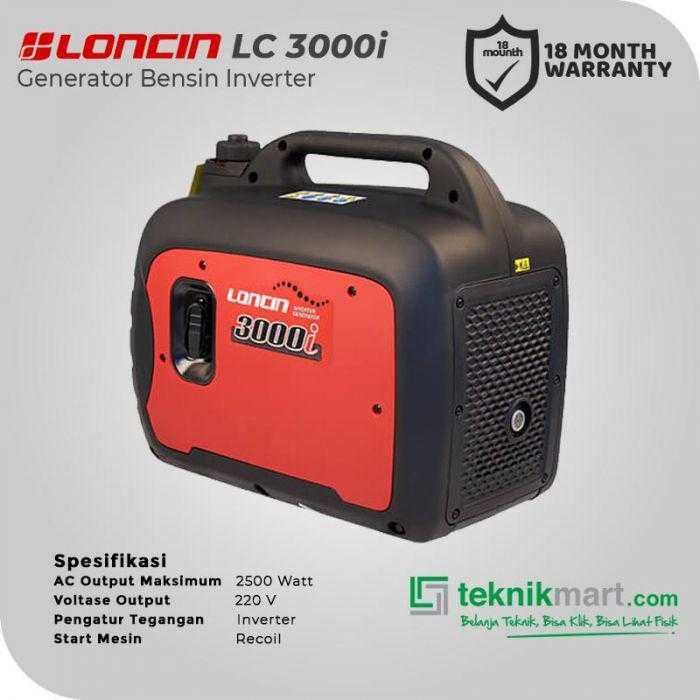 LONCIN LC 3000 I GASOLINE GENSET INVERTER 2,5KW PARALLEL FUNCTION - Image 2