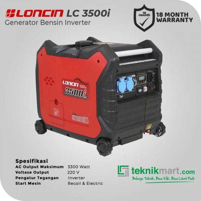 LONCIN LC 3500 I GASOLINE GENSET INVERTER 3,3KW PARALLEL FUNCTION - Image 2