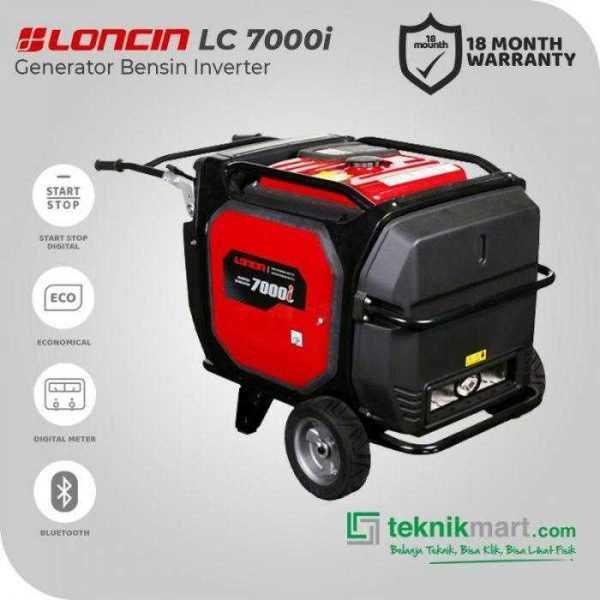 LONCIN LC 7000 I GASOLINE GENSET INVERTER 7,5KW PARALLEL FUNCTION