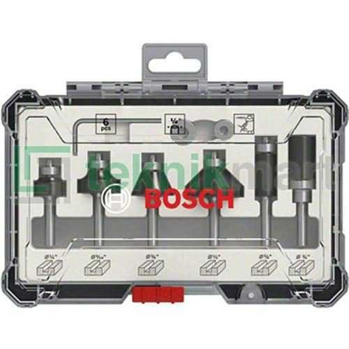 BOSCH 6-PIECE SET ROUTER BIT SET (FOR WOOD FOR ROUTER WITH 1/4" SHANK)