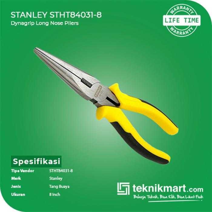 STANLEY STHT84031-8 DYNAGRIP LONG NOSE PLIERS 6" - Image 2