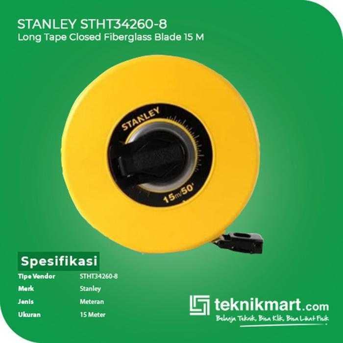 STANLEY STHT34260-8 LONG TAPE CLOSED FIBERGLASS BLADE 15M / 50" - Image 2