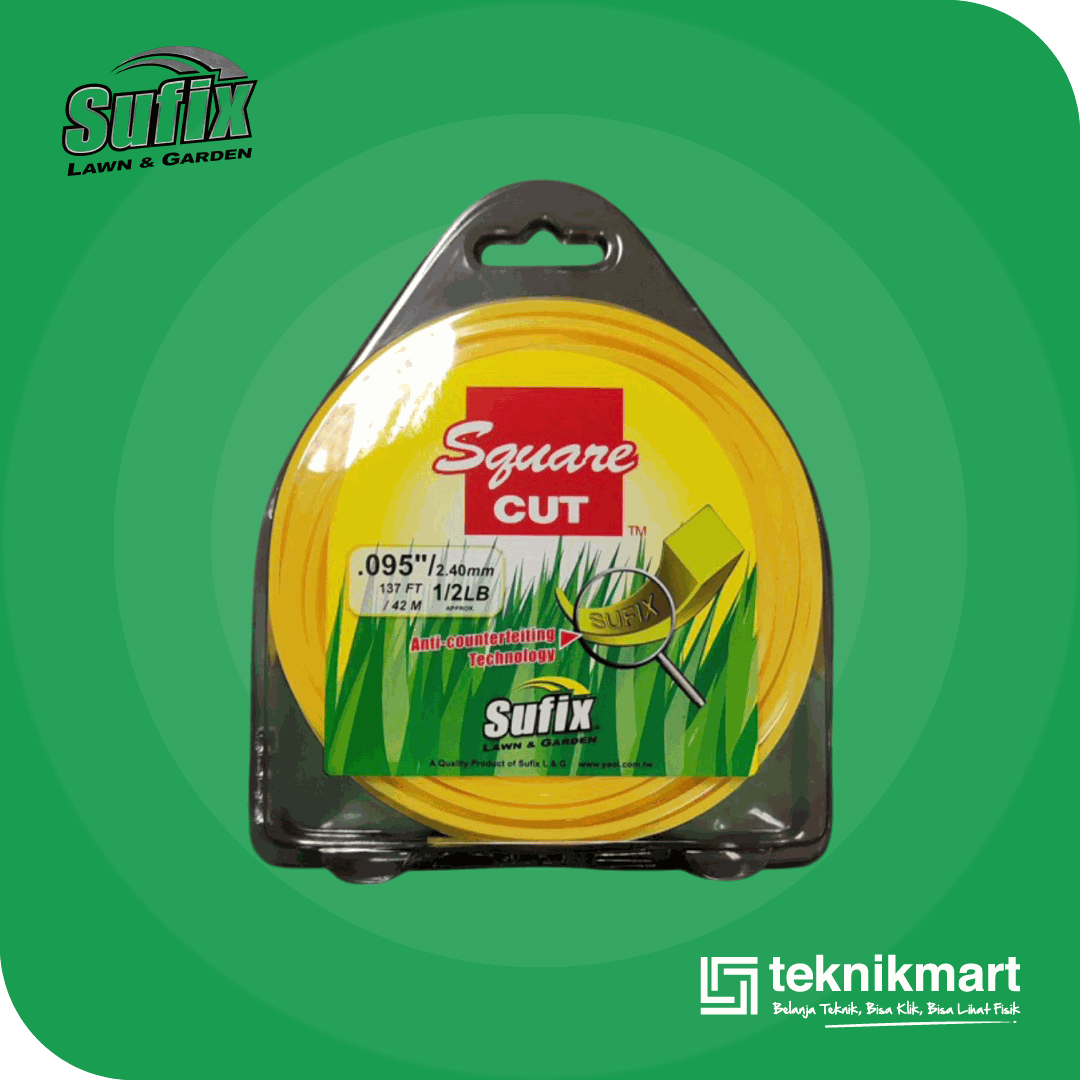 SUFIX SQUARE CUT NYLON 1/2LB 3.2MM