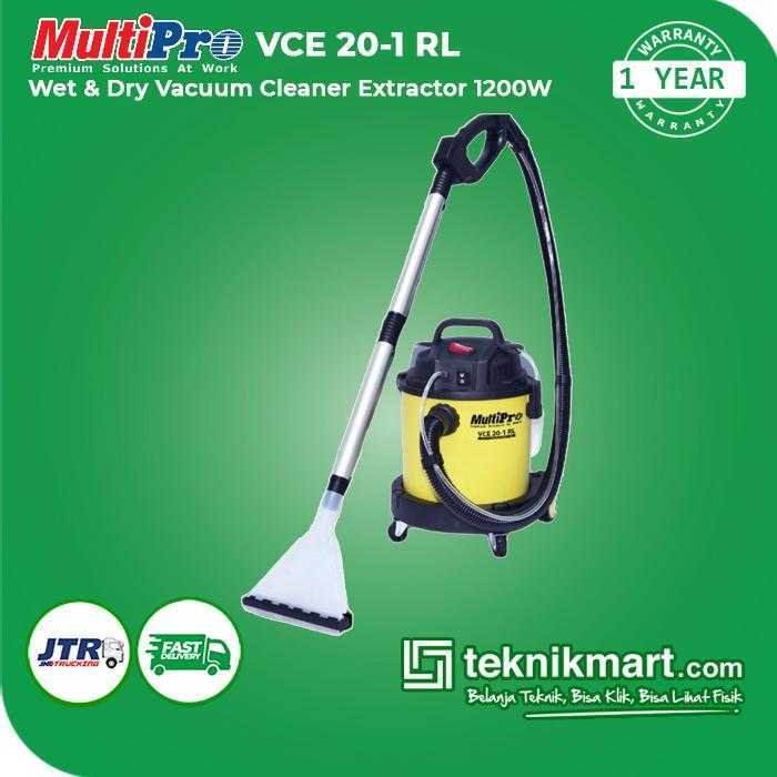 MULTIPRO VCE 20-1 RL WET & DRY VACUUM CLEANER EXTRACTOR 1200W - Image 3