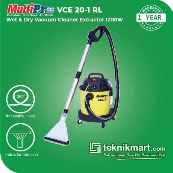 MULTIPRO VCE 20-1 RL WET & DRY VACUUM CLEANER EXTRACTOR 1200W