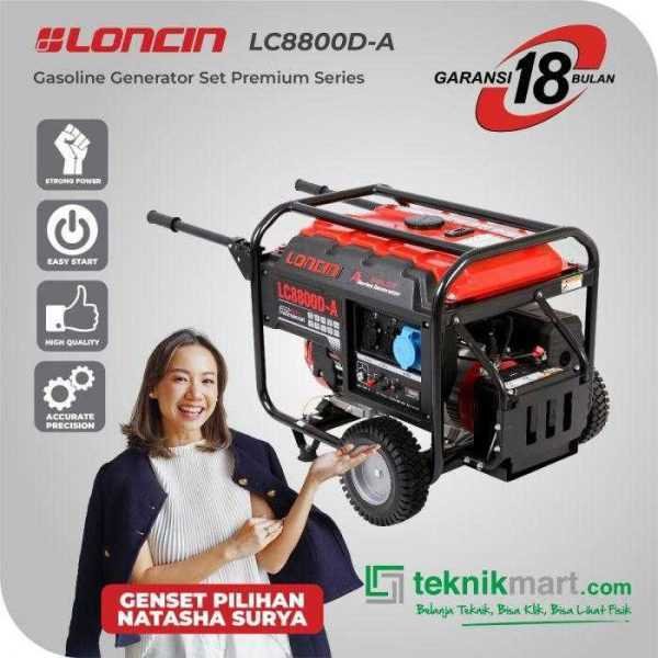 LONCIN LC 8800 DA RECOIL & ELECTRIC STATER GASOLINE GENSET 6,5KW
