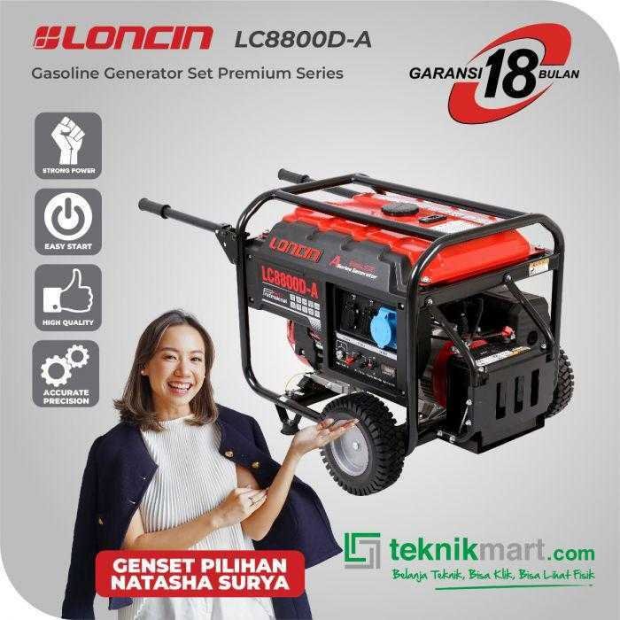 LONCIN LC 8800 DA RECOIL & ELECTRIC STATER GASOLINE GENSET 6,5KW