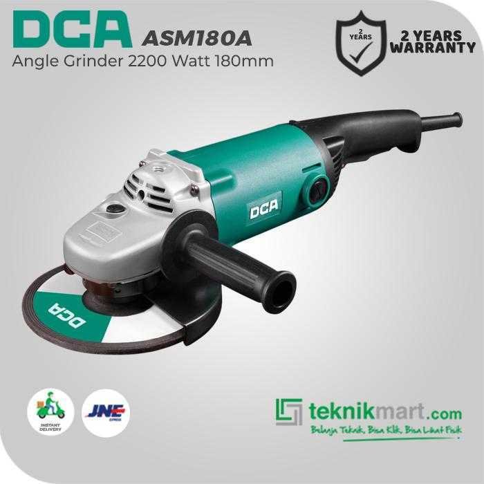 DCA ASM180A LARGE ANGLE GRINDER 2200WATT 180MM - Image 3
