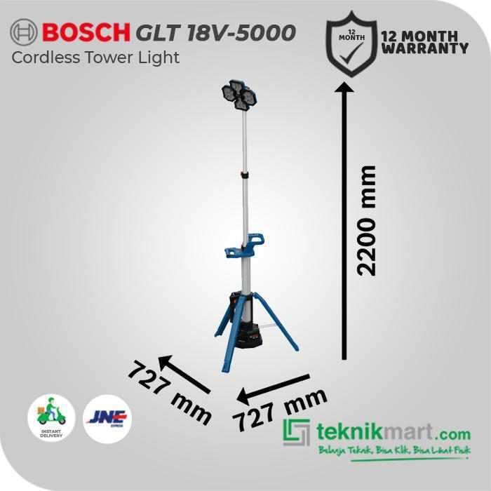 BOSCH GLT 18V-5000 CORDLESS TOWER LIGHT 18VOLT 5000LUMENS 2.2METER (UNIT ONLY) - Image 3